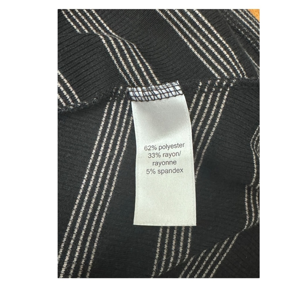 Maurices Spaghetti Strap Black Striped Dress High Low Women’s Size M - Picture 9 of 10
